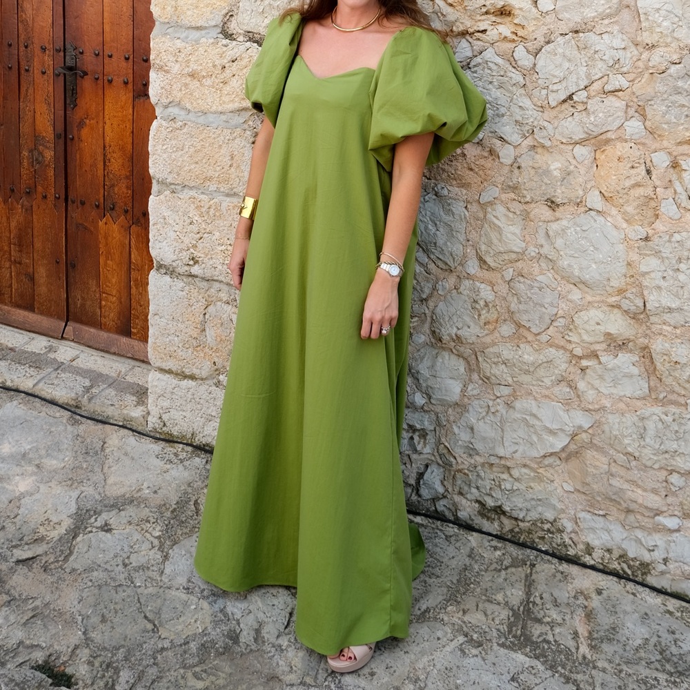 Caroline Constas Palmer Dress Small in Pistachio